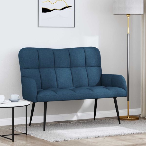 Диван с два места Синьо 115 x 61 x 87 см текстил