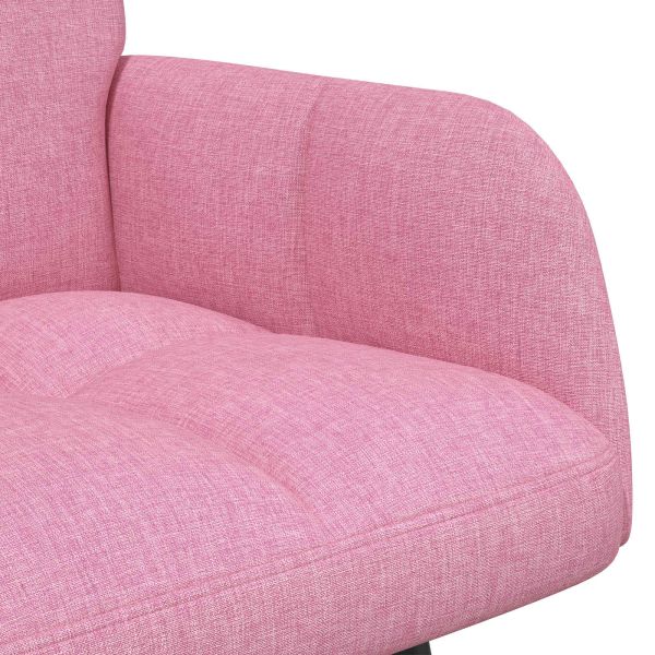 Диван с два места Розово 115 x 61 x 87 см текстил