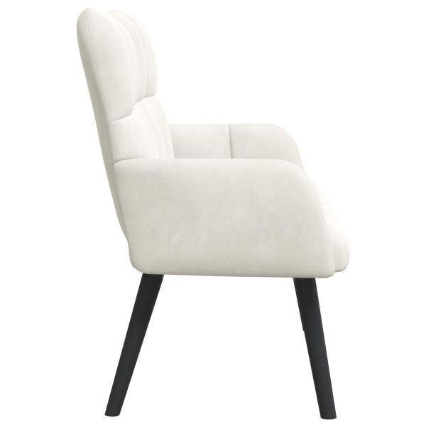 Диван с два места Крем 115 x 61 x 87 см Кадифе