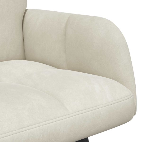 Диван с два места Крем 115 x 61 x 87 см Кадифе