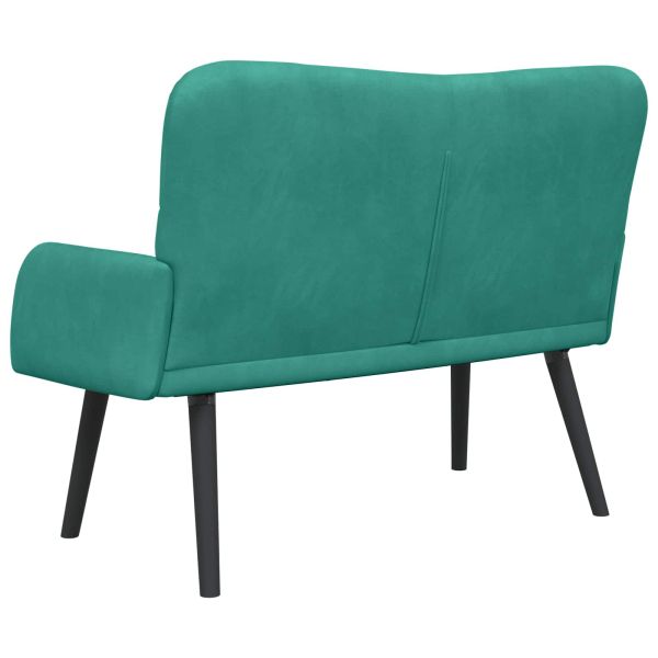 Диван с два места Тюркоаз 115 x 61 x 87 см Кадифе