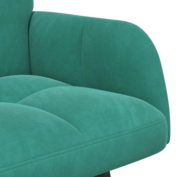 Диван с два места Тюркоаз 115 x 61 x 87 см Кадифе