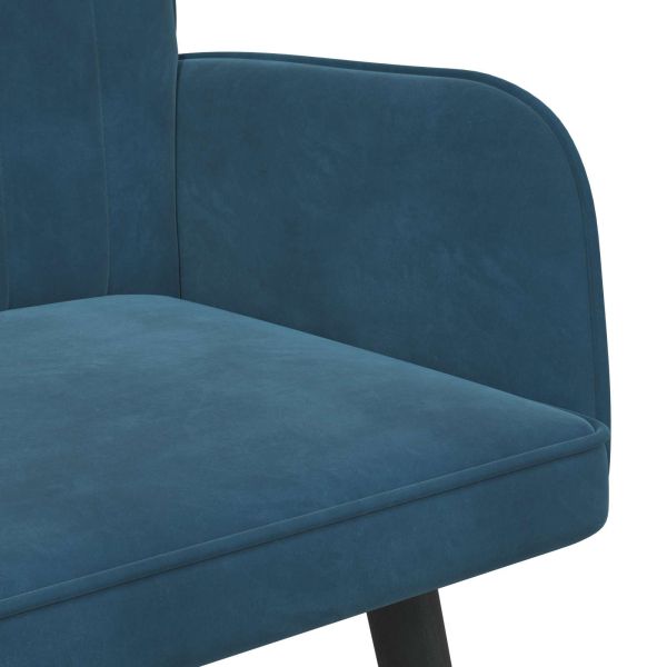 Диван с два места Синьо 115 x 61 x 87 см Кадифе