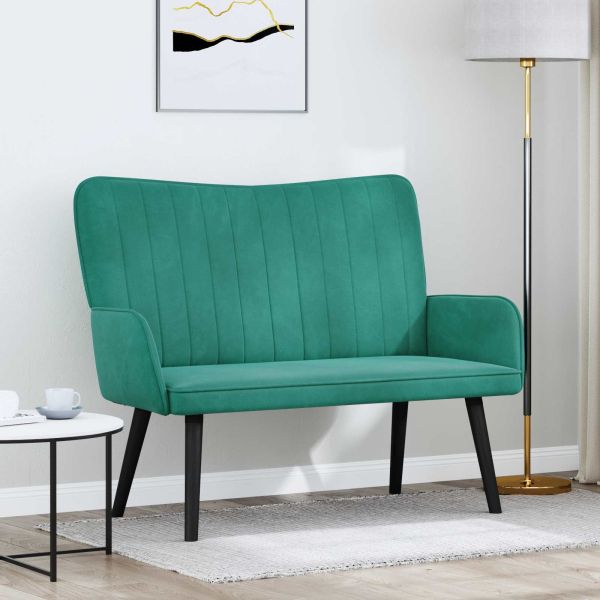 Диван с два места Тюркоаз 115 x 61 x 87 см Кадифе