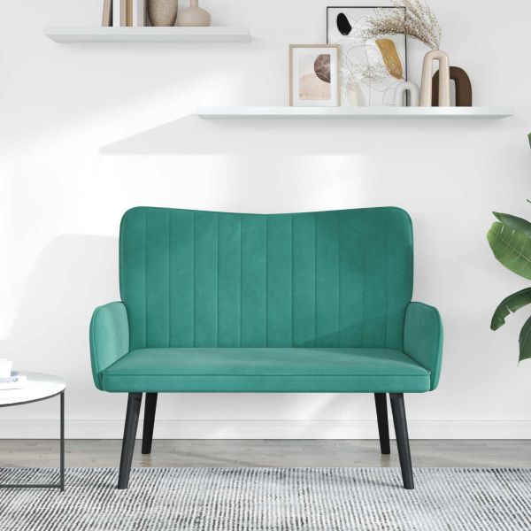 Диван с два места Тюркоаз 115 x 61 x 87 см Кадифе