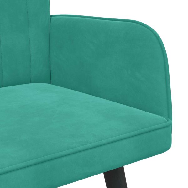 Диван с два места Тюркоаз 115 x 61 x 87 см Кадифе