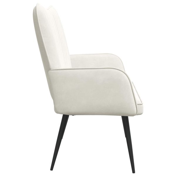 Диван с два места Крем 115 x 61 x 87 см Кадифе