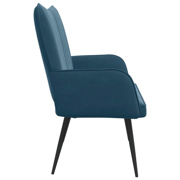 Диван с два места Синьо 115 x 61 x 87 см Кадифе