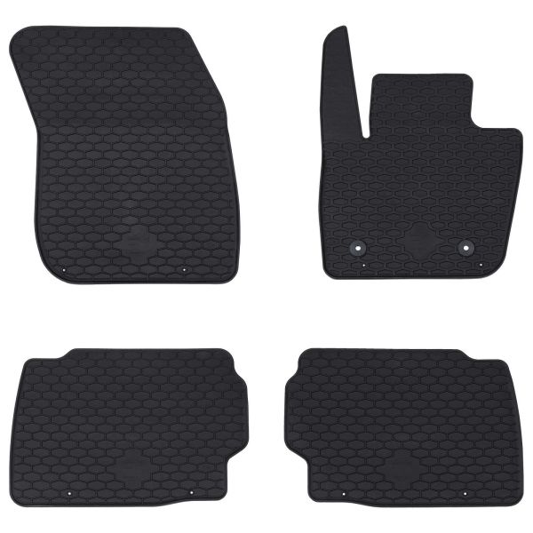 Автомобилен килим 4 pcs Черно подходящ за Ford MONDEO 2014-