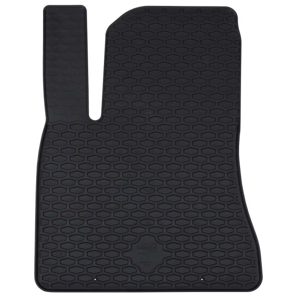 Автомобилен килим 4 pcs Черен Каучук