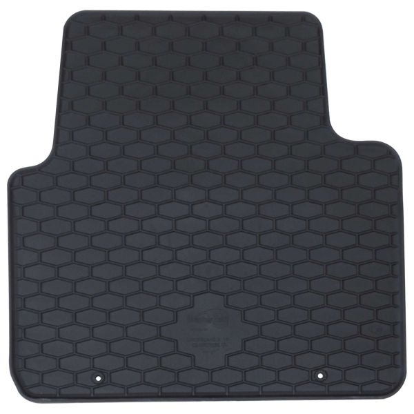 Автомобилен килим 4 pcs Черен Каучук