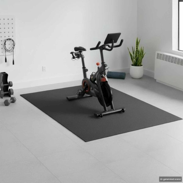 Мат за спортна защита Черен 213 x 152 x 0,6 см Високоплътен PVC