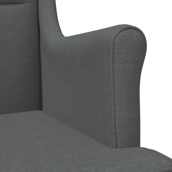 фотьойл Тъмен сив текстил