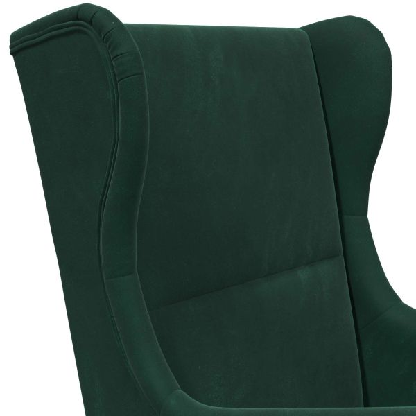 фотьойл Тъмен зелен Кадифе