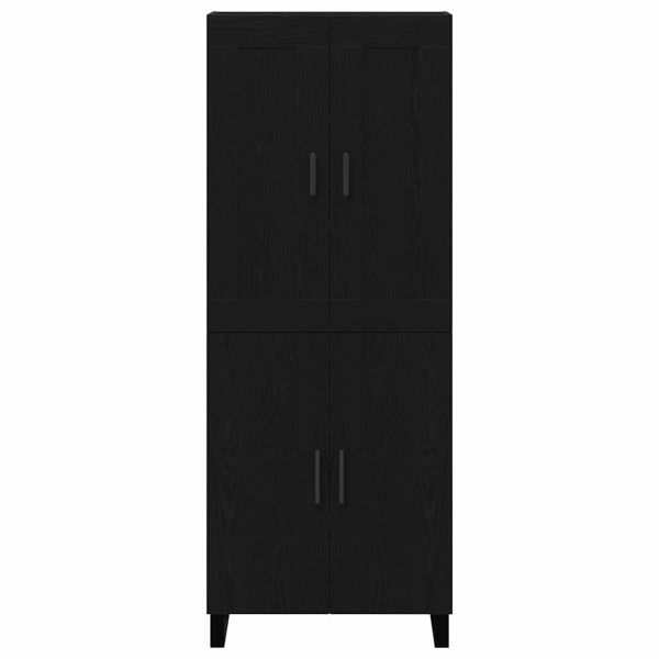 Висок шкаф Черния дъб 69,5 x 34 x 180 см Инженерно дърво