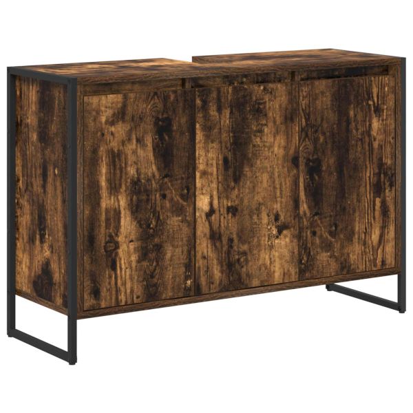 Комплект мебели за баня с чекмедже Димян дъб Инженерно дърво