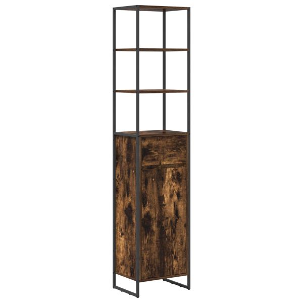 Комплект мебели за баня с чекмедже Димян дъб Инженерно дърво