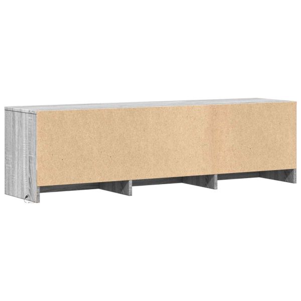 TV шкаф с LED с LED с чекмедже Сиво Сонома 140 x 34 x 40 см