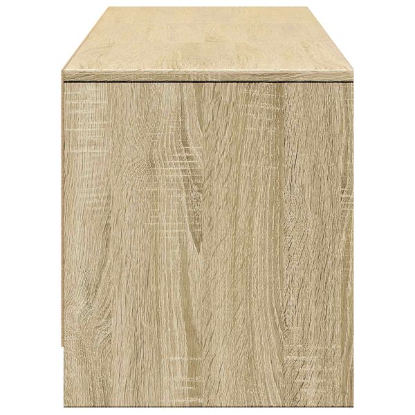 TV шкаф с LED с LED с чекмедже Сонома дъб 165 x 34 x 40 см