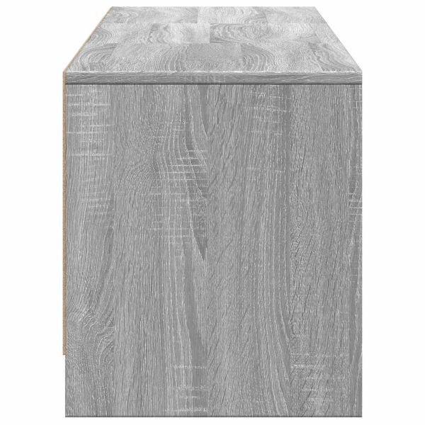 TV шкаф с LED с LED с чекмедже Сиво Сонома 165 x 34 x 40 см