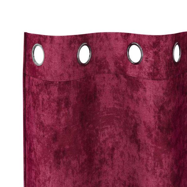 Кадифени завеси С завеси 2 pcs Виненочервен 260 x 140 см Кадифе