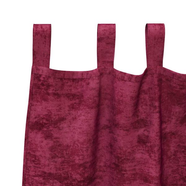 Кадифени завеси С завеси 2 pcs виненочервен 225 x 140 см Кадифе