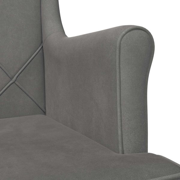 фотьойл Тъмен сив Кадифе