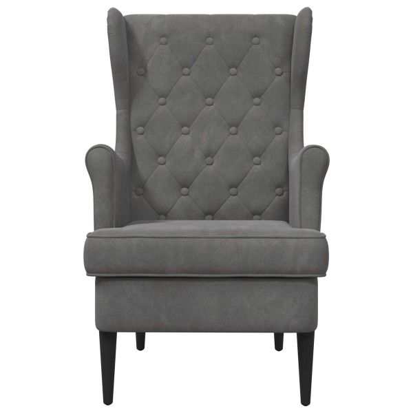 фотьойл Тъмен сив Кадифе