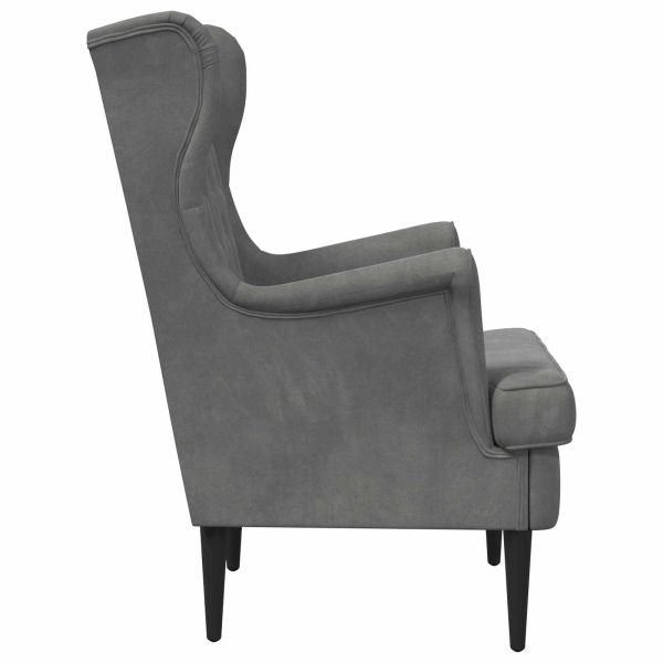 фотьойл Тъмен сив Кадифе