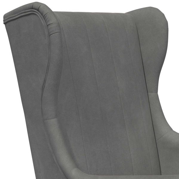 фотьойл Тъмен сив Кадифе