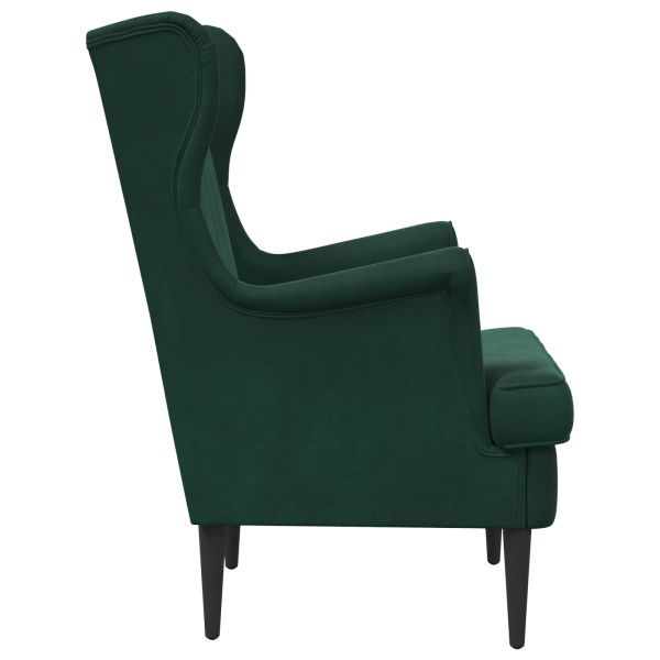 фотьойл Тъмен зелен Кадифе