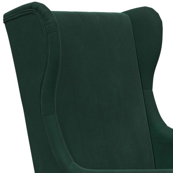 фотьойл Тъмен зелен Кадифе