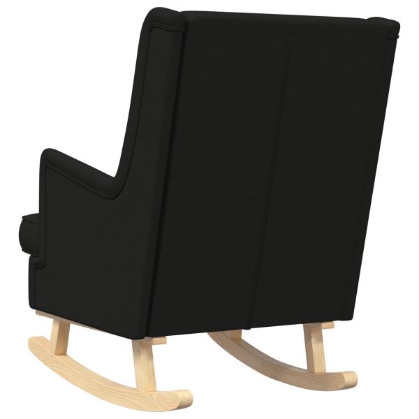 Люлеещ се стол Черен 62 x 80 x 85 см текстил