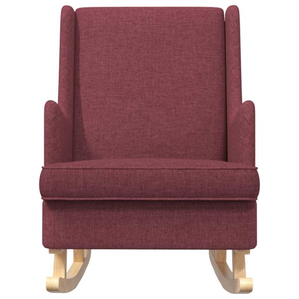 Люлеещ се стол Виненочервен 62 x 80 x 85 см текстил