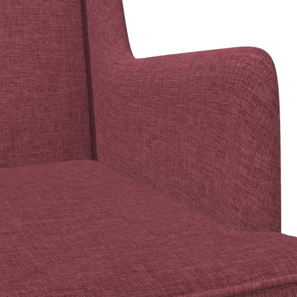 Люлеещ се стол Виненочервен 62 x 80 x 85 см текстил