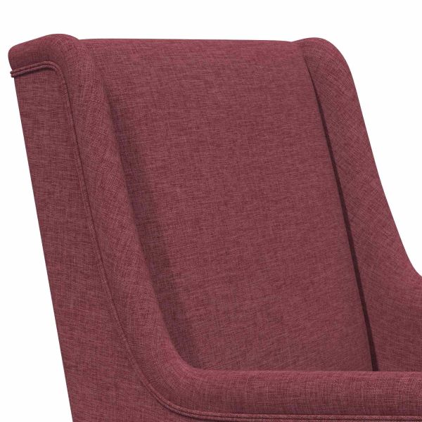 Люлеещ се стол Виненочервен 62 x 80 x 85 см текстил