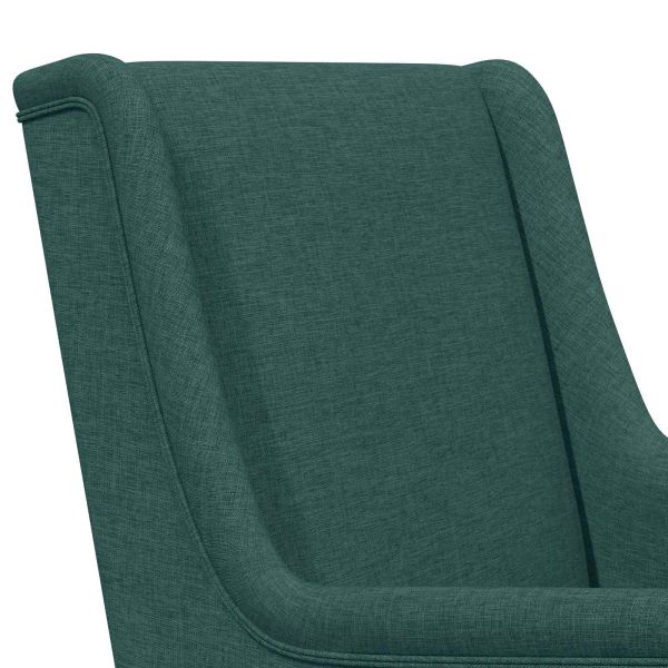 Люлеещ се стол Тъмен зелен 62 x 80 x 85 см текстил