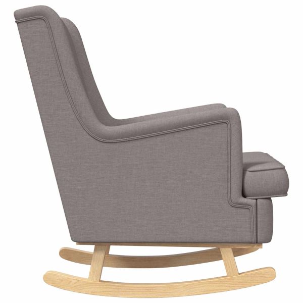 Люлеещ се стол Таупе 62 x 80 x 85 см текстил