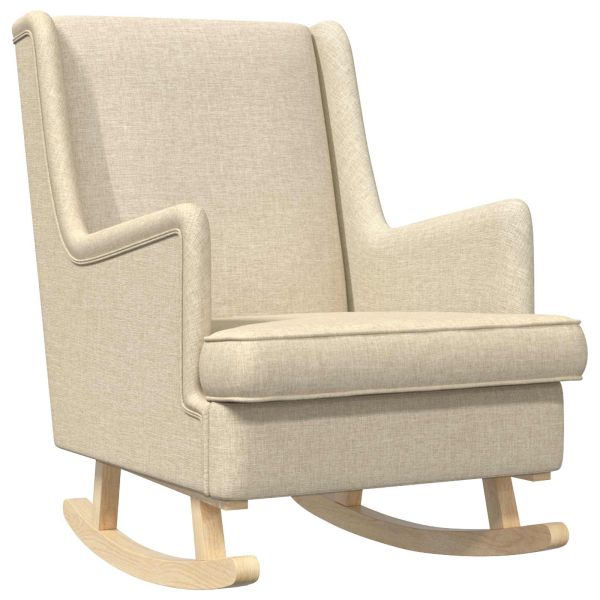 Люлеещ се стол Крем 62 x 80 x 85 см текстил