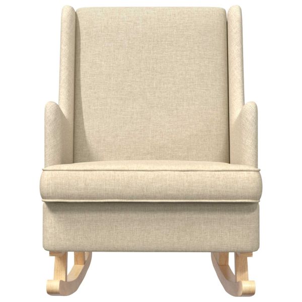 Люлеещ се стол Крем 62 x 80 x 85 см текстил