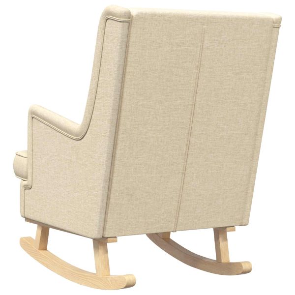 Люлеещ се стол Крем 62 x 80 x 85 см текстил