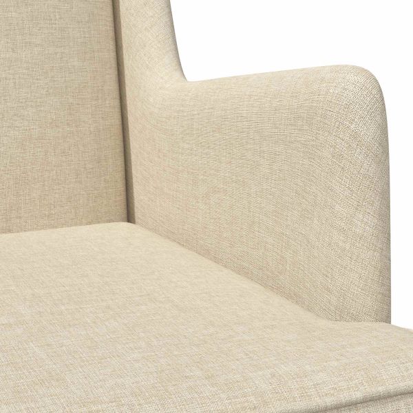 Люлеещ се стол Крем 62 x 80 x 85 см текстил