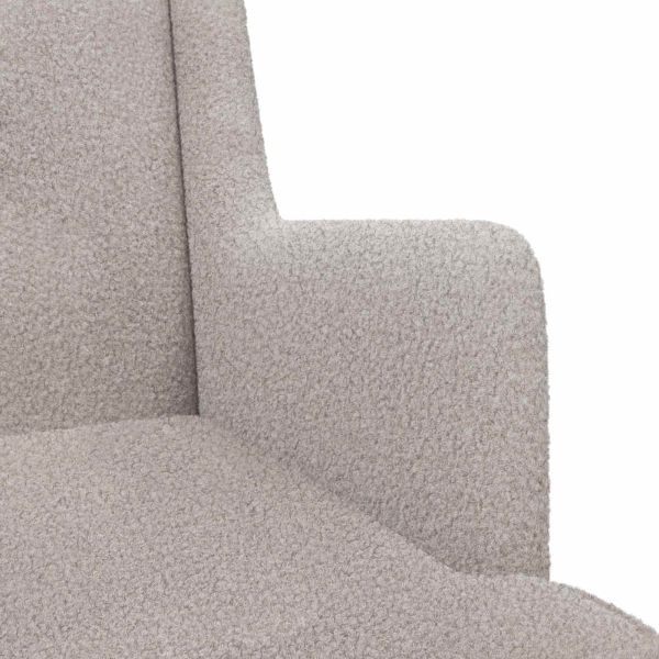 Люлеещ се стол Светлосиво 62 x 80 x 85 см Вълнена тъкан