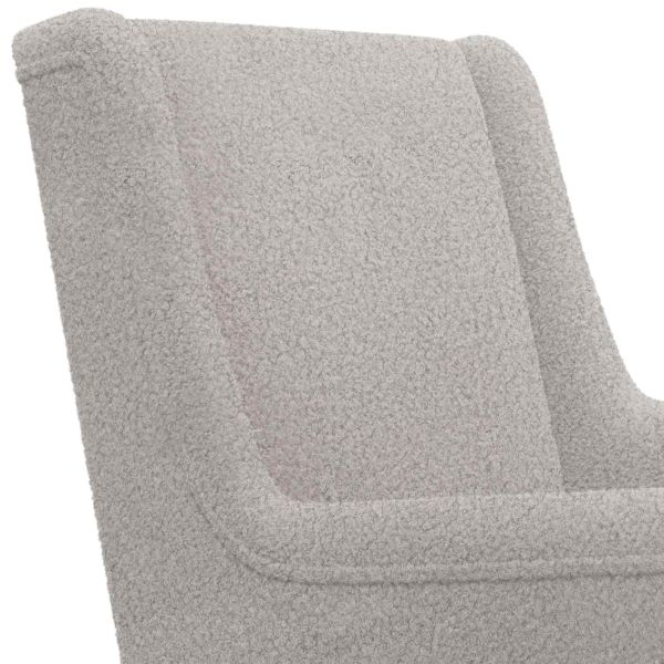 Люлеещ се стол Светлосиво 62 x 80 x 85 см Вълнена тъкан