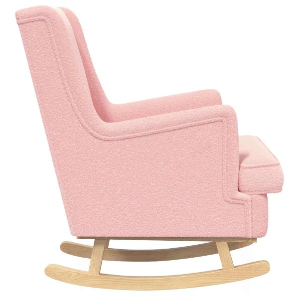 Люлеещ се стол Розово 62 x 80 x 85 см Вълнена тъкан