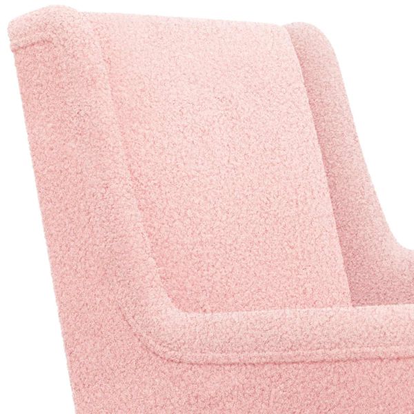 Люлеещ се стол Розово 62 x 80 x 85 см Вълнена тъкан