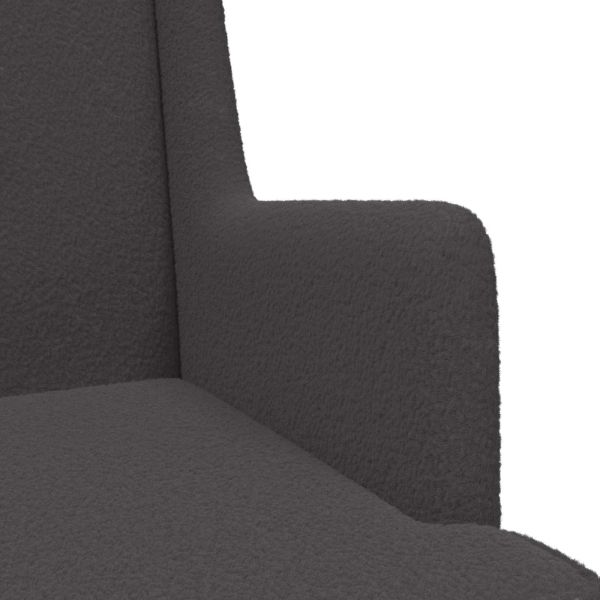 Люлеещ се стол Тъмен сив 62 x 80 x 85 см Вълнена тъкан