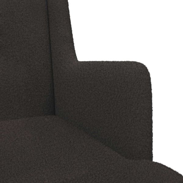 Люлеещ се стол Черен 62 x 80 x 85 см Вълнена тъкан