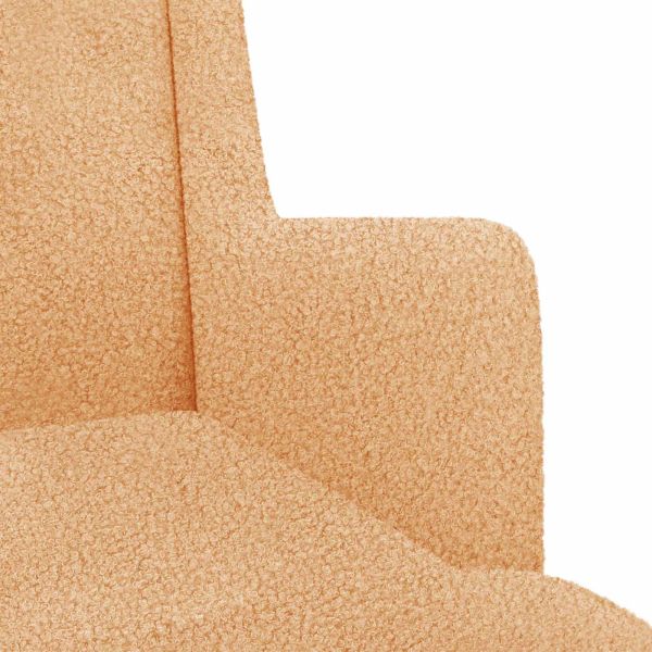 Люлеещ се стол Бежово 62 x 80 x 85 см Вълнена тъкан