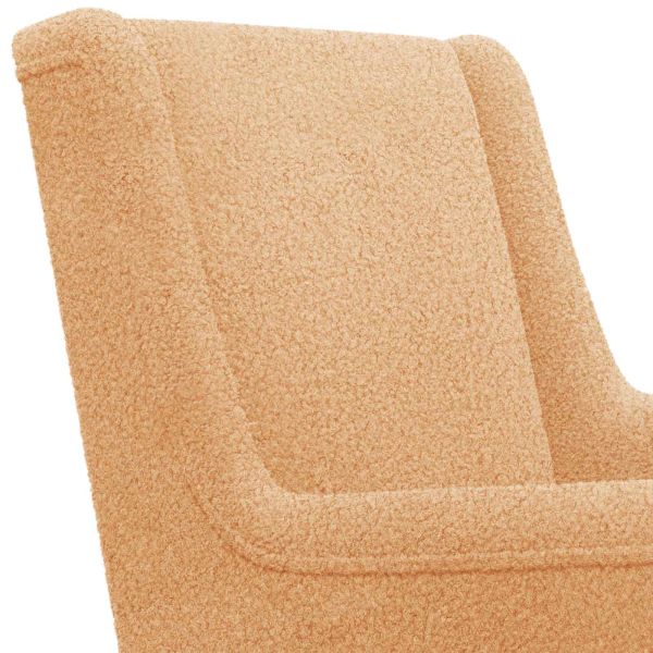 Люлеещ се стол Бежово 62 x 80 x 85 см Вълнена тъкан